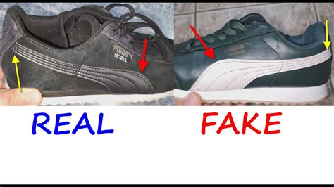 puma original vs fake sho|what does a puma shoes look like.